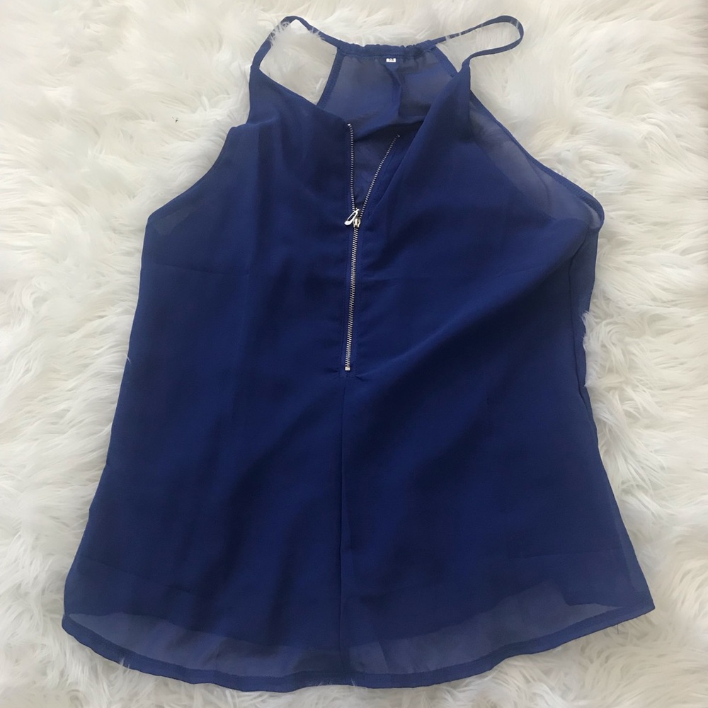 tank top in beautiful blue